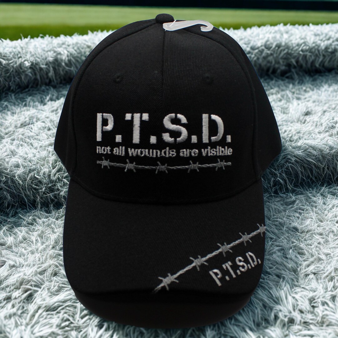 P.T.S.D. Not All Wounds Are Visible Veterans Embroidered Patch - 4" X 1.5", Iron-On Or Sew