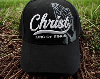 Christian Gift Hat. Christ King of Kings Black Cap. Faith Baseball Hat. Jesus Hat. Christian Hat. Christ King of Kings Hat. Jesus Christ Hat