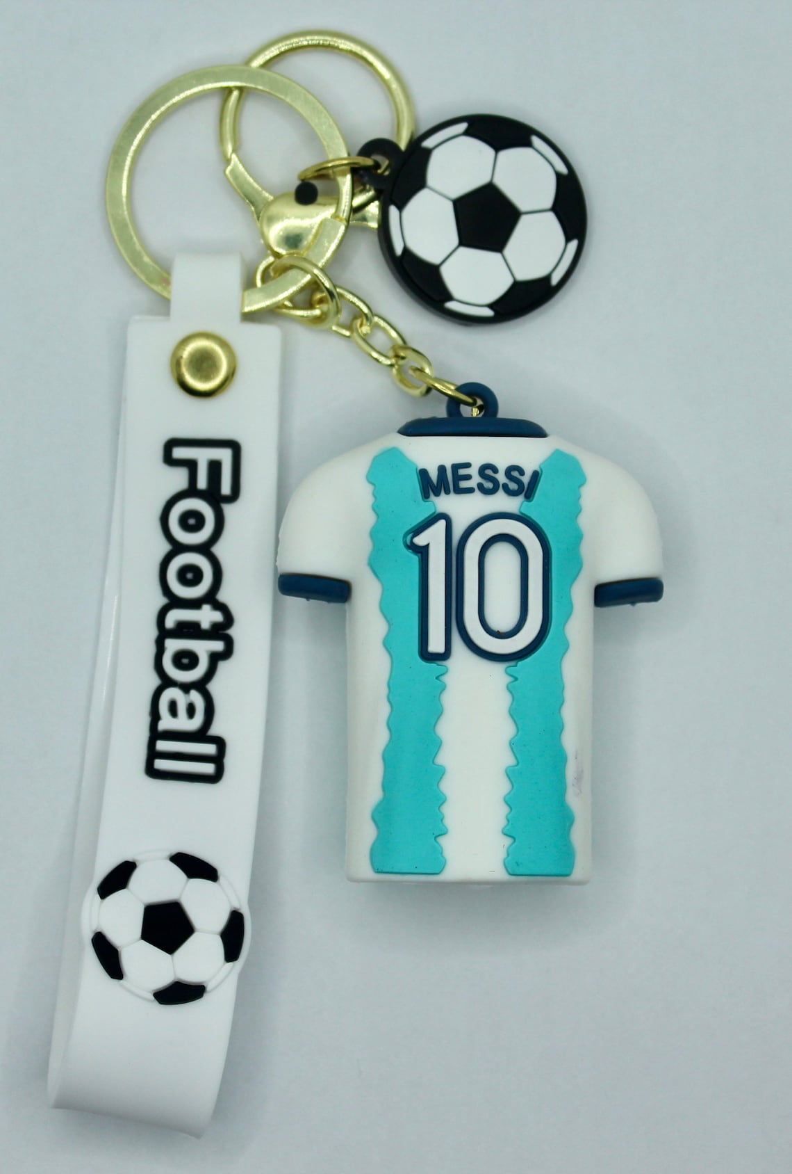 Soccer Keychain. Cute Soccer Keychain. Messi Keychain. World Etsy