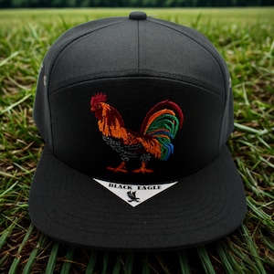 El Gallo Hat. Rooster Baseball Cap – Embroidered Mexican El Gallo Hat – Adjustable Adult Snapback. Rooster Black Cap. El Gallo Trucker Hat