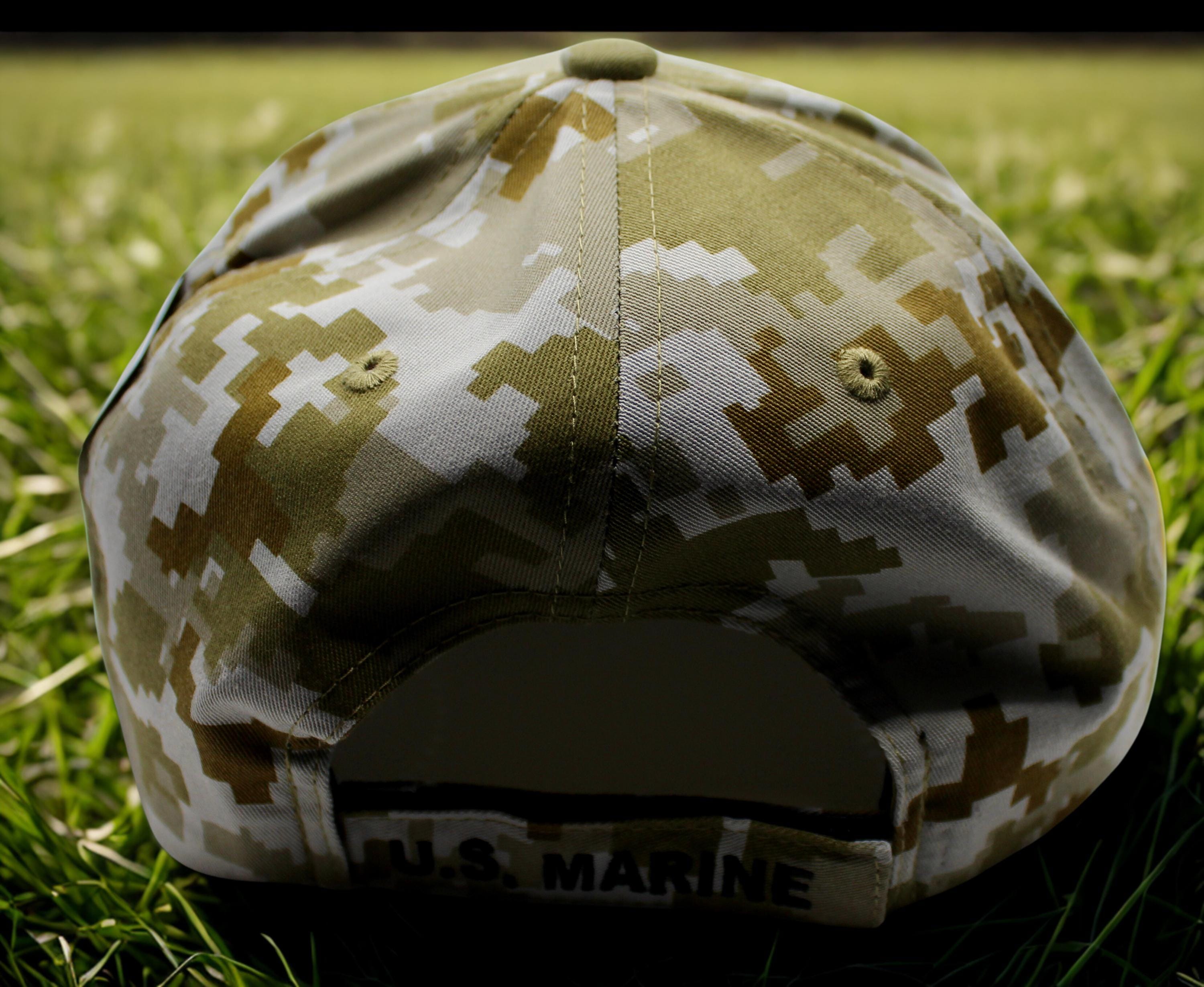 アメリカ海兵隊退役軍人用帽子 – 「一度海兵隊員になったら、ずっと