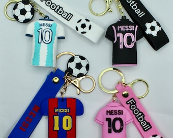 Soccer Keychain. Cute soccer keychain. Messi keychain. World Cup Messi #10 Argentina Soccer Keychain. Miami keychain. Inter Barcelona. Messi