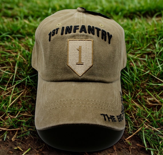 U.S. Army 1st Infantry Division Stonewashed Baseball Cap – Big Red One, Adjustable - View #3