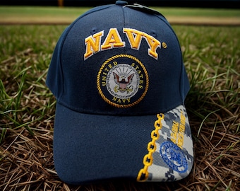 アメリカ海軍の帽子。海軍キャップ、退役軍人用帽子。海軍の帽子