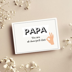 Birthday card for Papa | Desi card for Dad | Card for Papa | Desi Father&#39;s Day card | Perfect card for Papa