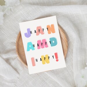 Tarjeta de cumpleaños desi / Saludo desi / Feliz cumpleaños / Tarjeta del sur de Asia