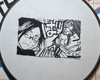 Black Butler Kuroshitsuji Sebastian Michaelis Ciel Phantomhive-handborduurwerk