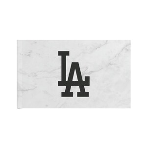 Aesthetic Marble LA Dodgers Baseball Flag