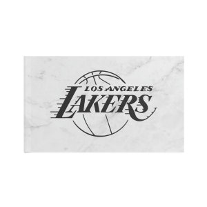 Aesthetic Marble Los Angeles Lakers Basketball Flag