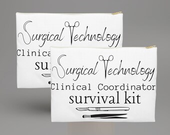 Zestaw przetrwania dla koordynatora klinicznego ds. technologii chirurgicznej, torba w kolorze czarnym, prezent CST, usługi okołooperacyjne, prezent dla nauczyciela, preceptor sali operacyjnej