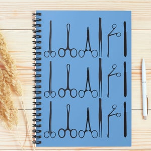 OP-Saal-Spiralnotizbuch, liniert, medizinisches Notizbuch für Doktoranden, Notizbuch für Geschenke für medizinische Berufe