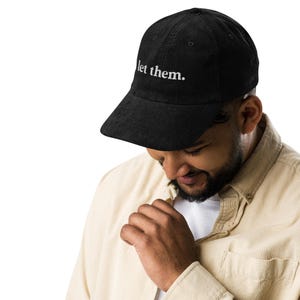 Let Them Vintage corduroy cap