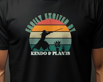 Kendo & Plants T-Shirt: Funny Vintage Style Graphic Tee