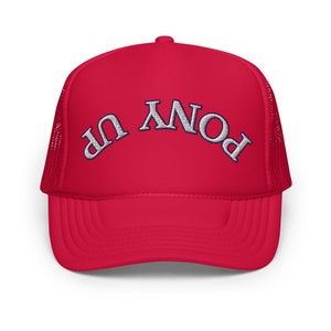 Upside Down Pony UP Trucker Hat | SMU Mustangs