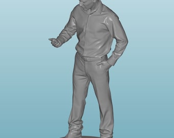 Scale Unpainted resin Figure man boy guy in 1/24 1/32 1/18 1/43 1/72 1/64