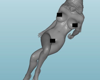 Scale Unpainted resin Figure girl woman in 1/24 1/32 1/18 1/43 1/72 1/64