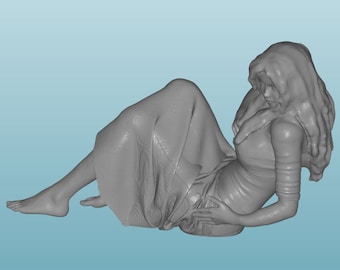 Scale Unpainted resin Figure girl woman in 1/24 1/32 1/18 1/43 1/72 1/64