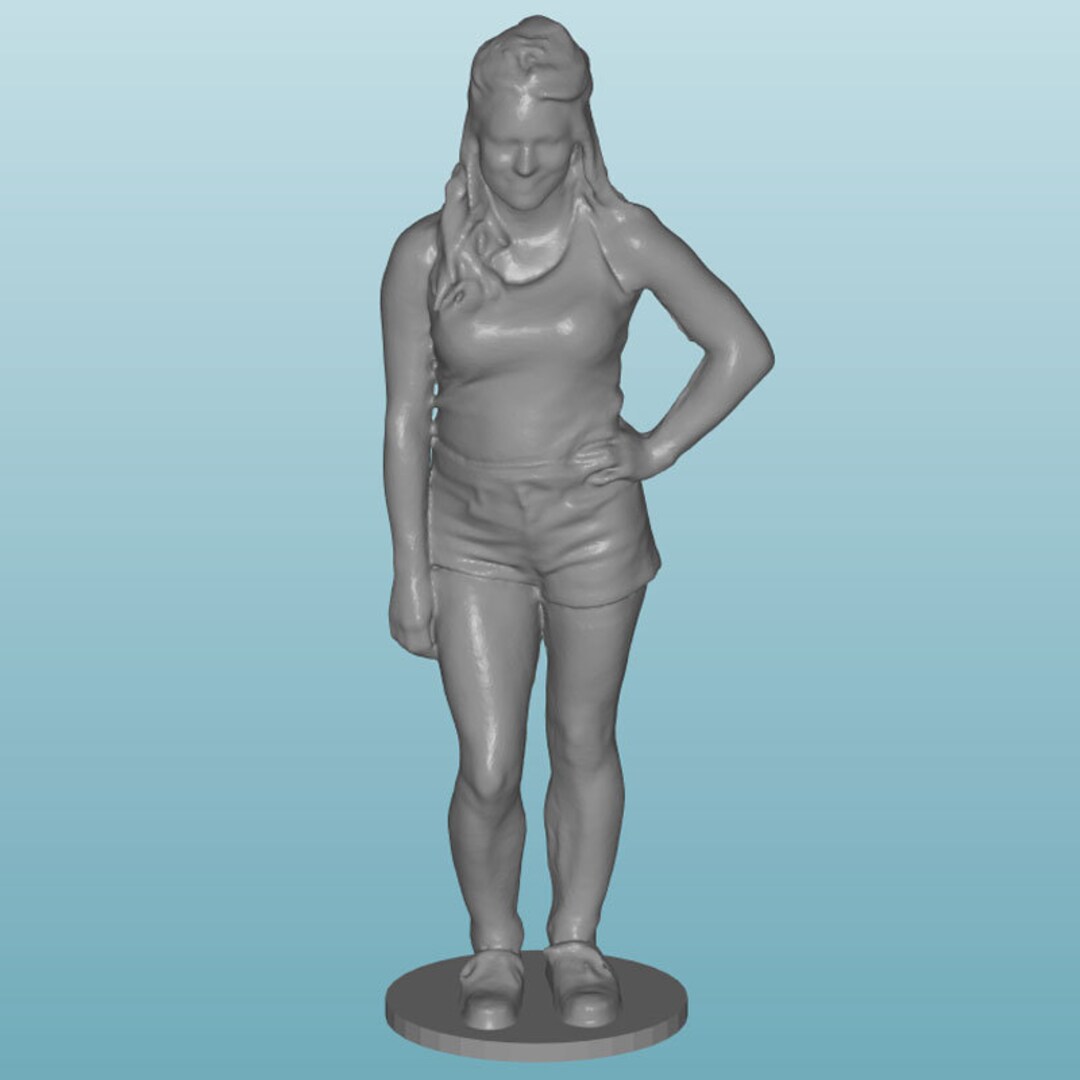 Scale Unpainted Resin Figure Girl Woman in 1/24 1/32 1/18 1/43 1/72 1/ ...