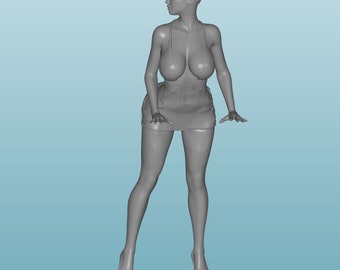 Scale Unpainted resin Figure girl woman in 1/24 1/32 1/18 1/43 1/72 1/64