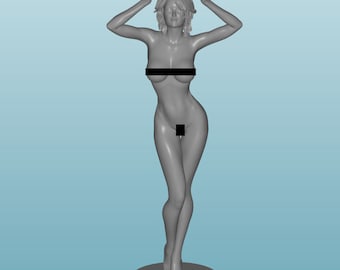 Scale Unpainted resin Figure girl woman in 1/24 1/32 1/18 1/43 1/72 1/64