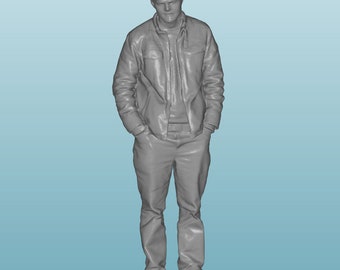 Scale Unpainted resin Figure man boy guy in 1/24 1/32 1/18 1/43 1/72 1/64