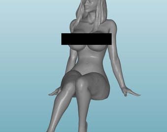 Unpainted Resin Figurine: Elegant Woman, Various Scales