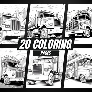 20 Printable Trucks Coloring Pages Coloring Pages for Kids Coloring ...