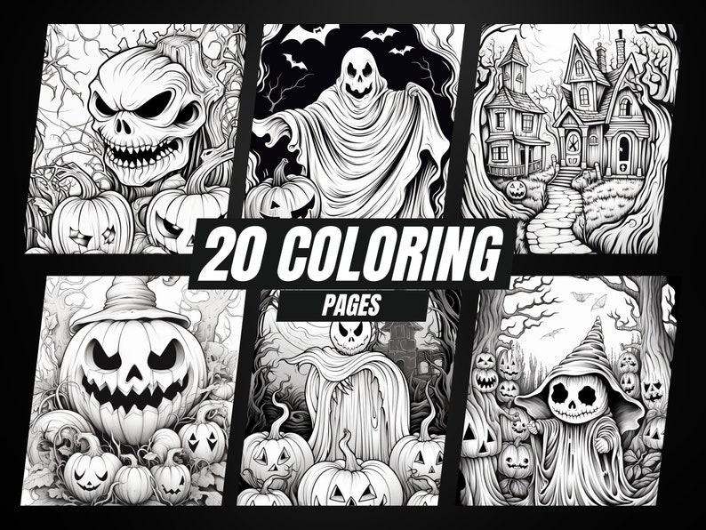 20 Printable Halloween Coloring Pages | Coloring Pages for Adults ...