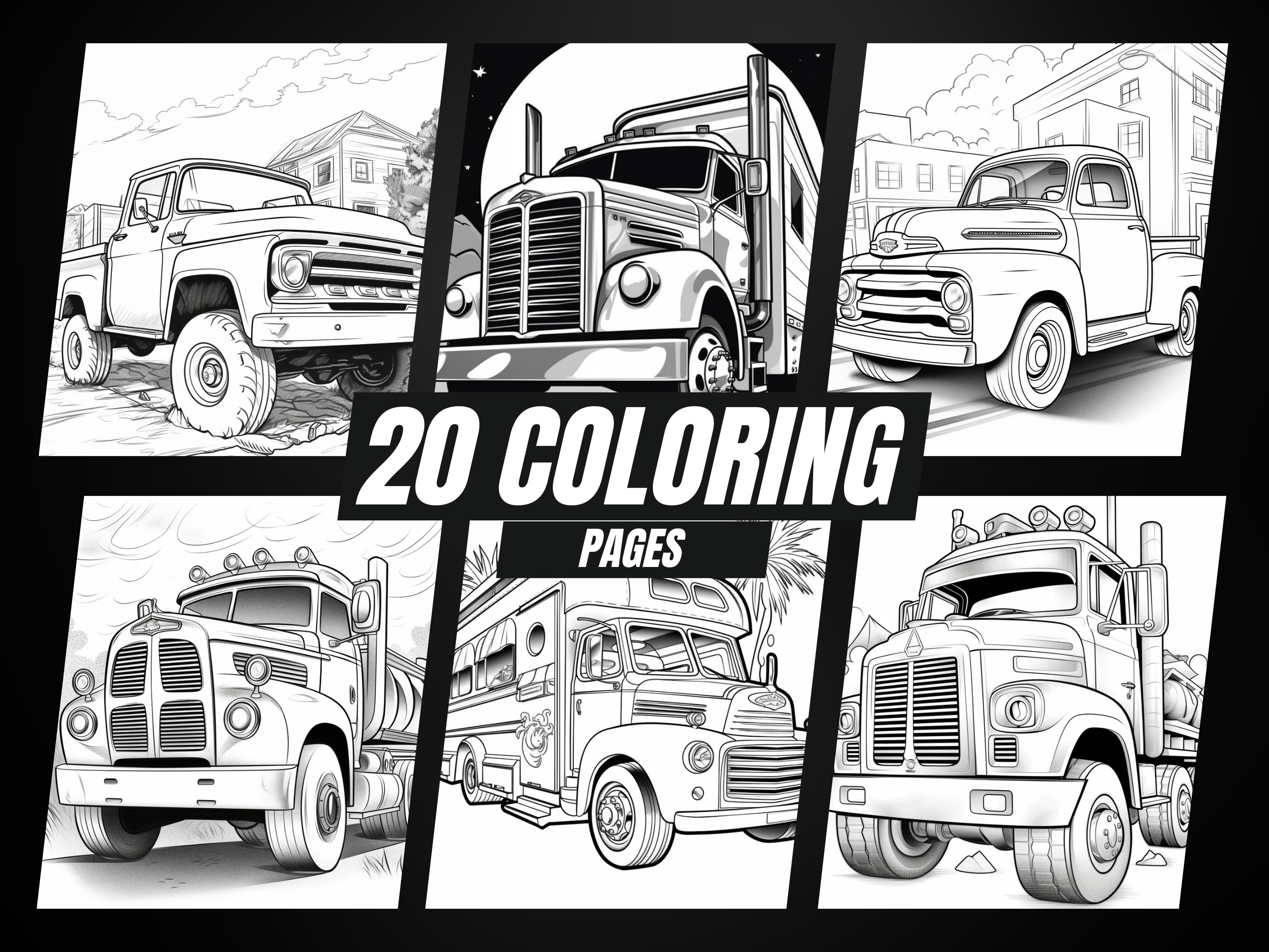 20 Printable Trucks Coloring Pages Coloring Pages for Kids Coloring