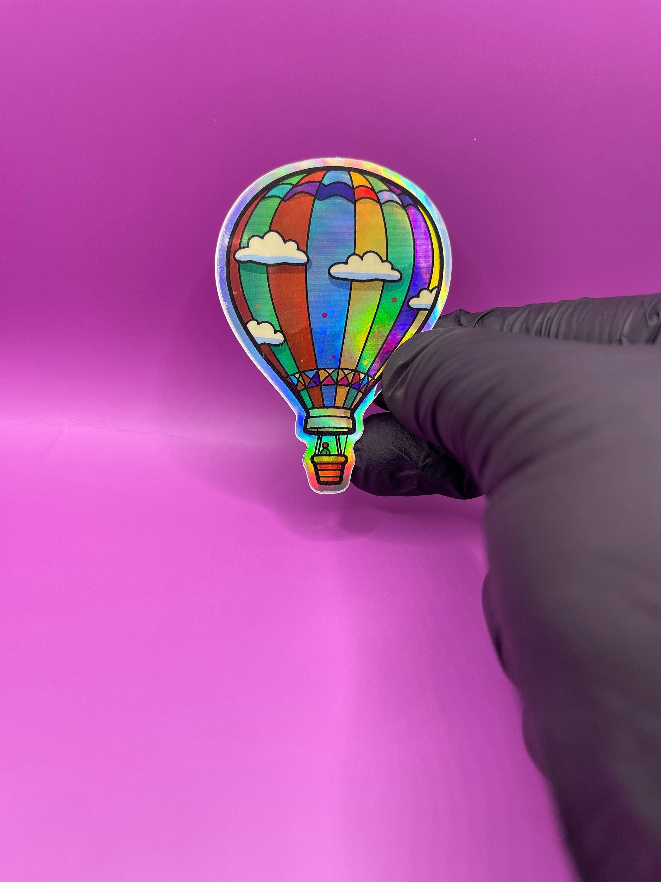 Air Balloon Holographic Sticker / Vinyl Sticker / iPhone Stickers / Car ...