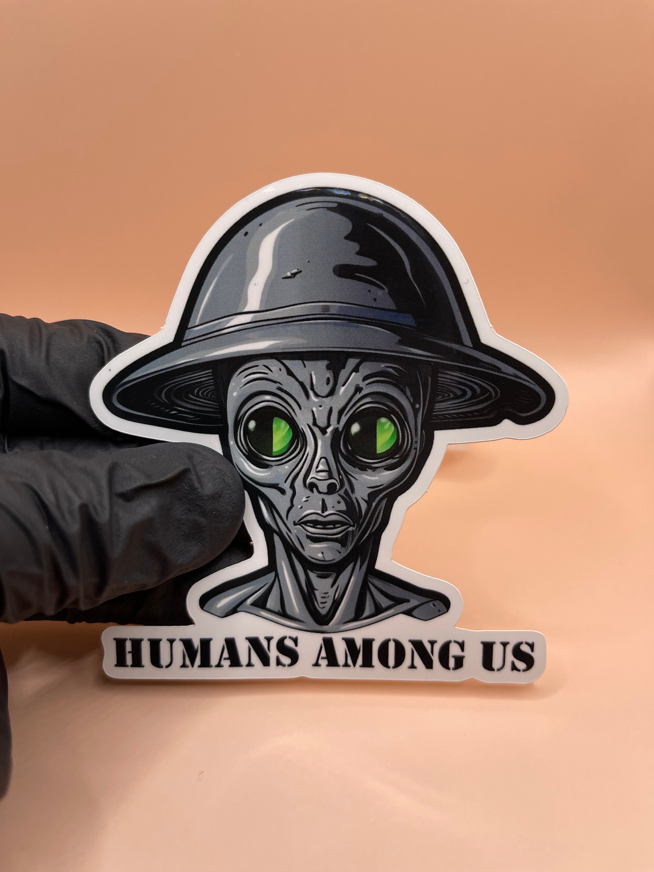 Alien Sticker / Vinyl Stickers / Alien Stickers / UFO Sticker/ iPhone ...