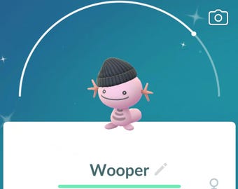 Shiny Wooper (Fashion Week 2023+) - Shiny Pokémon Go Trade