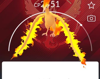 Moltres (Valor Background) - Legendary Pokémon Go Trade