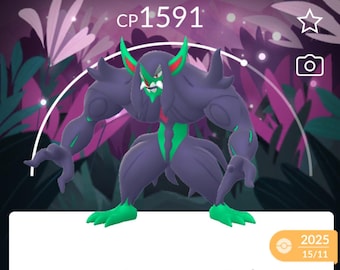 Grimmsnarl (Wild Area 2025 Global Background) - Gigantamax Pokémon Go Trade