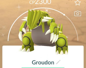 Shiny Groudon Legendary Pokémon - Pokémon Go