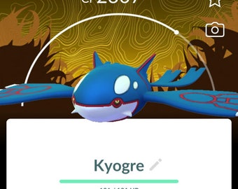 Primal Kyogre (With or Without Global Background) - Legendary Pokémon Go Trade
