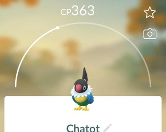 Chatot - Regional Pokémon Go Trade