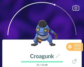 Croagunk (Backwards Cap) - Costume Pokémon Go Trade