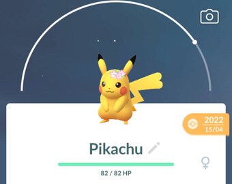 Flower Crown Pikachu (female) - Costume Pokémon Go Trade