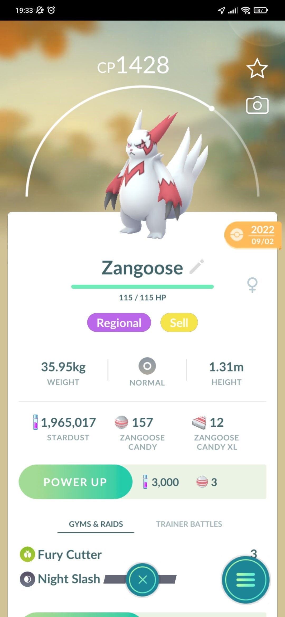 Zangoose - Regional Pokémon Go Trade - Etsy