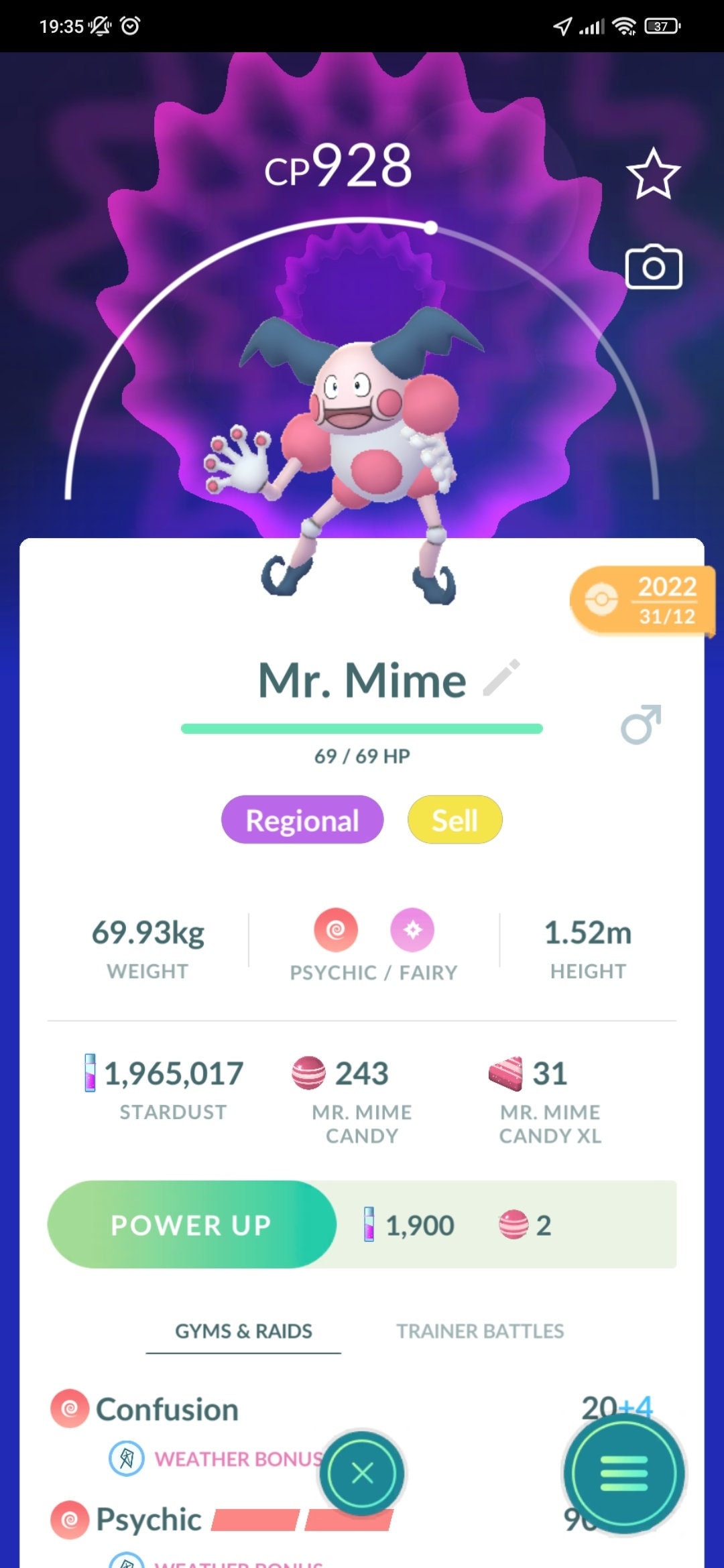 Mr. Mime Regional Pokémon Pokémon Go Etsy