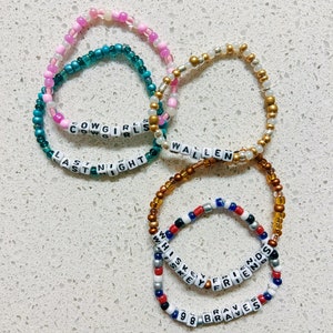 Wallen Bracelet Bundle / 98 Braves, Cowgirls, Whiskey Friends, Last Night