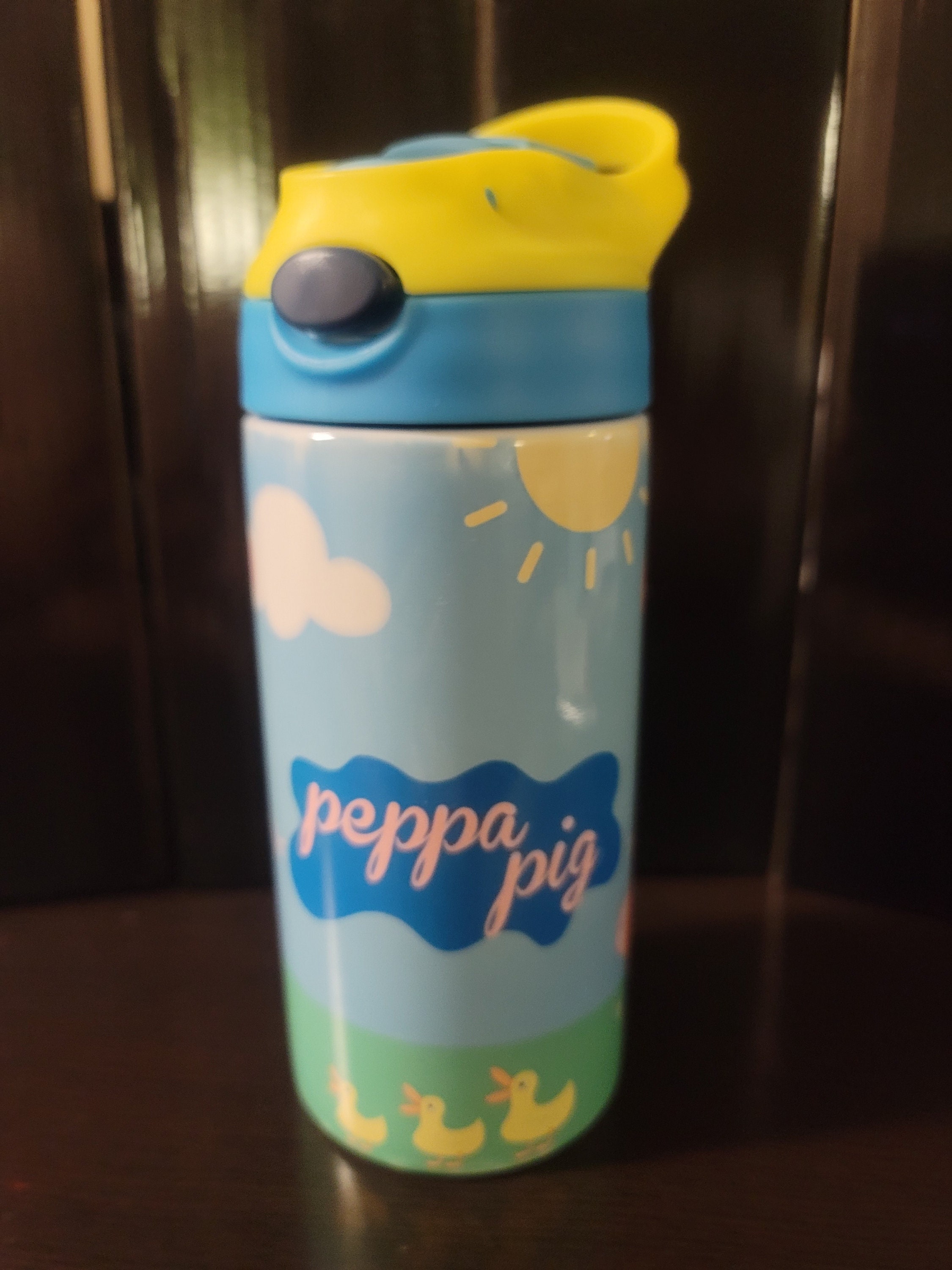 12oz Sippy Kid Cup, Peppa Pig kid cup, vaso de pepa pig, Peppa Pig