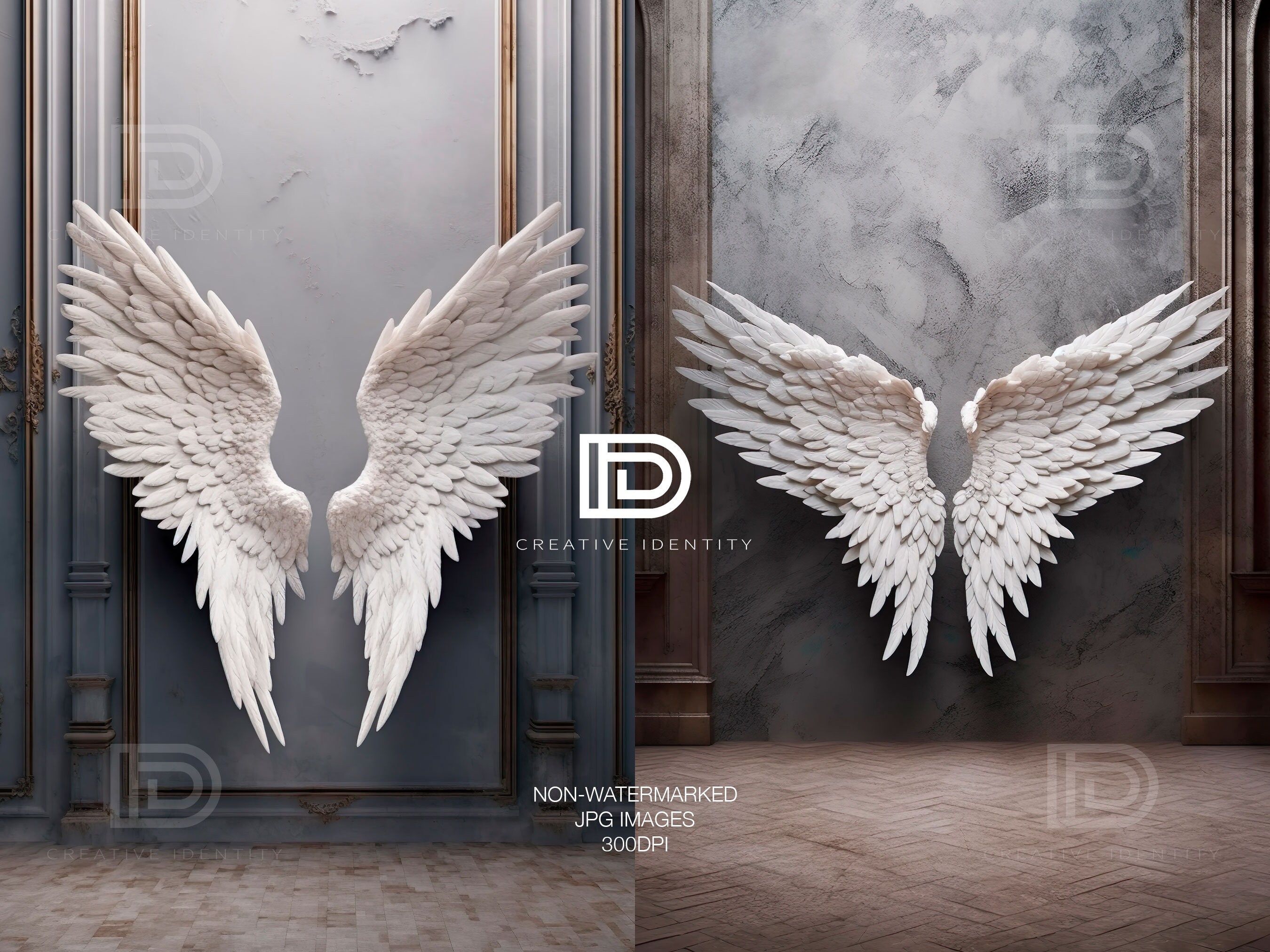 20 ANGEL WINGS Digital Backdrops | Maternity Backdrop Overlay | Fine ...