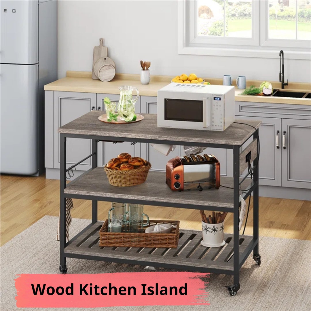 Vintage Wood Kitchen Island Etsy