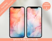 Aesthetic Watercolor iPhone Wallpaper, Lock & Home Screen (Digital Download)