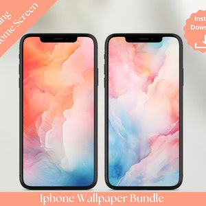 Watercolor iPhone Wallpaper Aesthetic Watercolor Phone Background Watercolor Lock Screen Watercolor Cute Phone Wallpaper Watercolor mobile