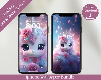 Licorne Kawaii Fond d'écran pour iPhone Licorne Fond d'écran mignon pour téléphone Licorne Fond d'écran mignon pour iPhone Licorne Kawaii Fond d'écran de téléphone licorne