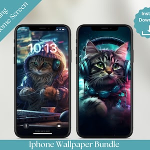 Cat On Computer Phone Wallpaper Neon Cat Gamer Phone Wallpaper Cat Phone Background Kitten iPhone Wallpaper Cat Downloadable Phone Wallpaper