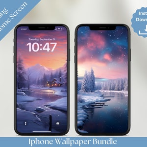 Whimsical Winter iPhone Wallpaper Winter Background Phone Winter Wonderland iPhone Background Wallpaper Winter Landscape iPhone Wallpaper